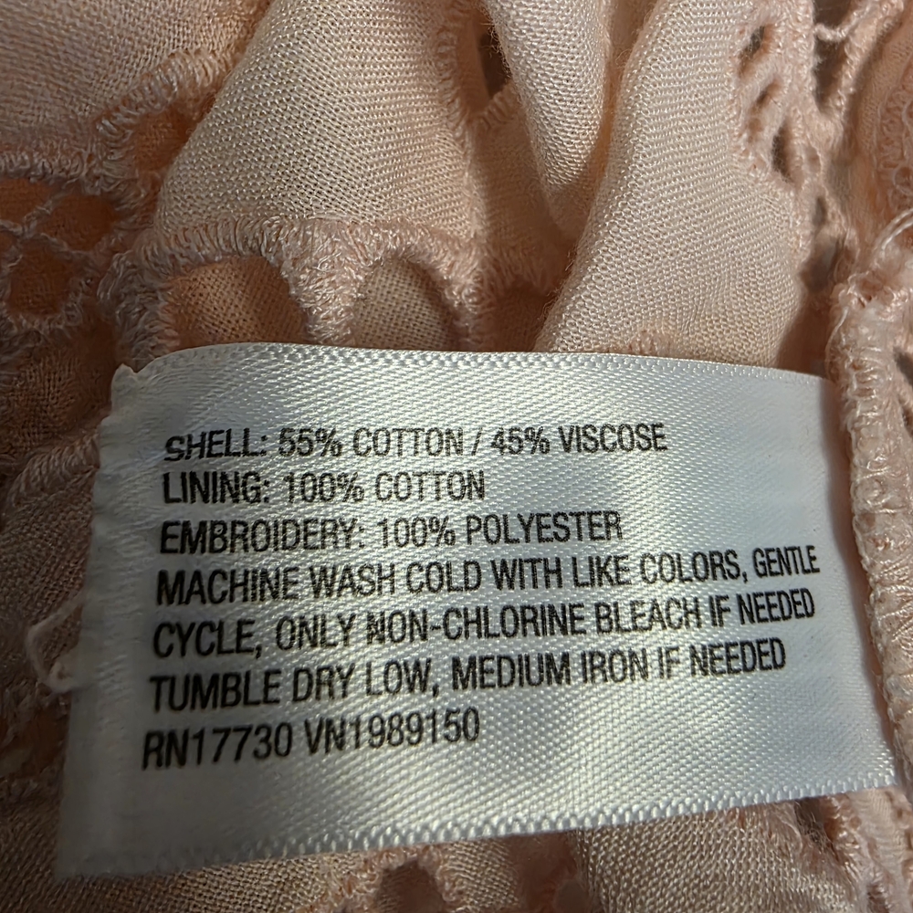 Future Collective Women's Eyelet Maxi A-Line Dress Pink Size XL‎ - Picture 6 of 6